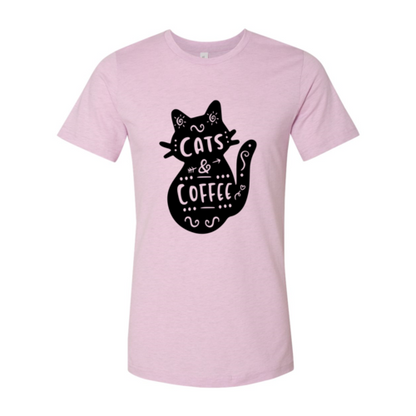 Cat And Coffee T-Shirt - Tampa Home & Garden Store