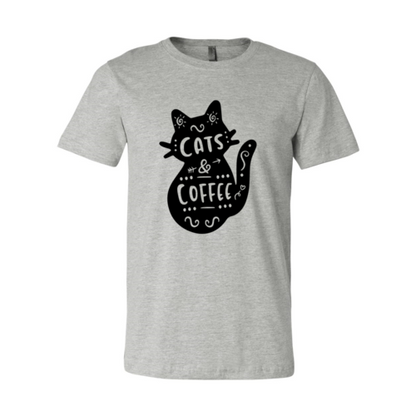 Cat And Coffee T-Shirt - Tampa Home & Garden Store