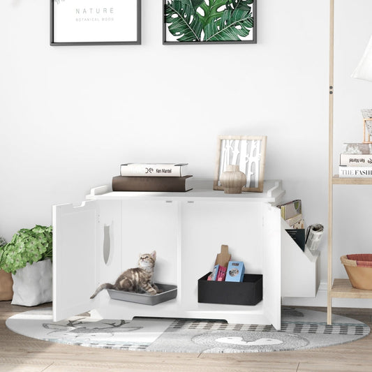 Cat Litter Box Nightstand End Table Enclosure - Tampa Home & Garden Store