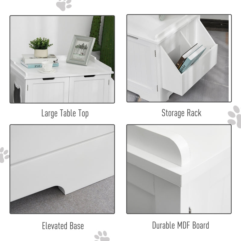 Cat Litter Box Nightstand End Table Enclosure - Tampa Home & Garden Store