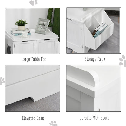 Cat Litter Box Nightstand End Table Enclosure - Tampa Home & Garden Store