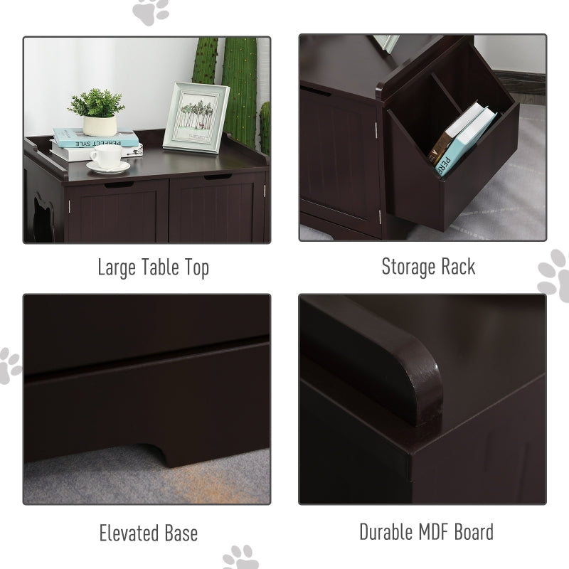 Cat Litter Box Nightstand End Table Enclosure - Tampa Home & Garden Store