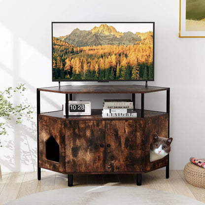 Wall Mounted Nightstand With LED and Charging