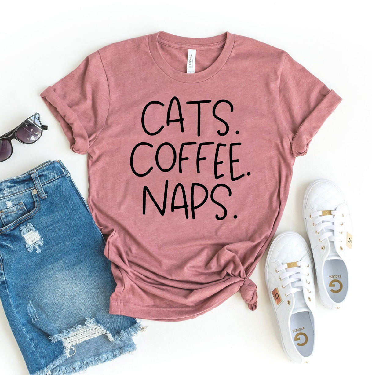 Cats Coffee Naps T-Shirt - Tampa Home & Garden Store