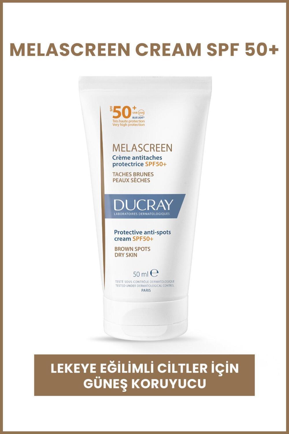 Ducray Melascreen UV Cream SPF50+ sunscreen for brown spots on dry skin on Tampa Home & Garden Store