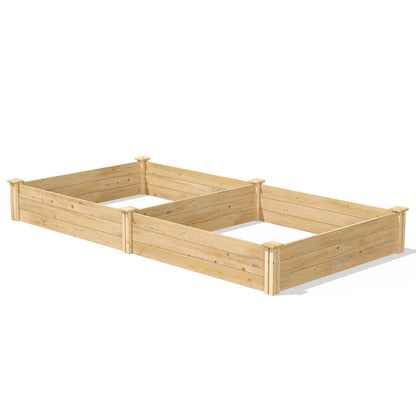 Cedar 4ft x 8ft x 10.5in Raised Garden Bed - Made in USA - Tampa Home & Garden Store