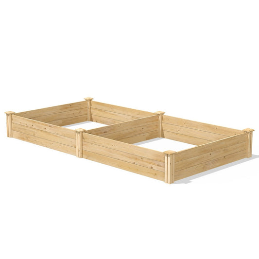 Cedar 4ft x 8ft x 10.5in Raised Garden Bed - Made in USA - Tampa Home & Garden Store