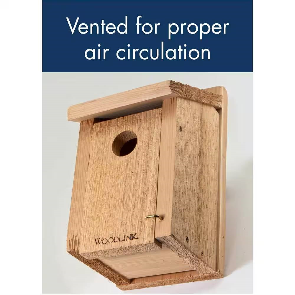 Cedar Wood Birdhouse - Ideal for Eastern Western and Mountain Bluebirds - Tampa Home & Garden Store
