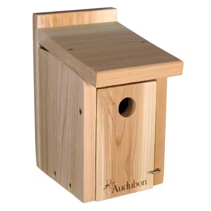 Cedar Wooden Bird House for Wrens and Chickadees - Tampa Home & Garden Store