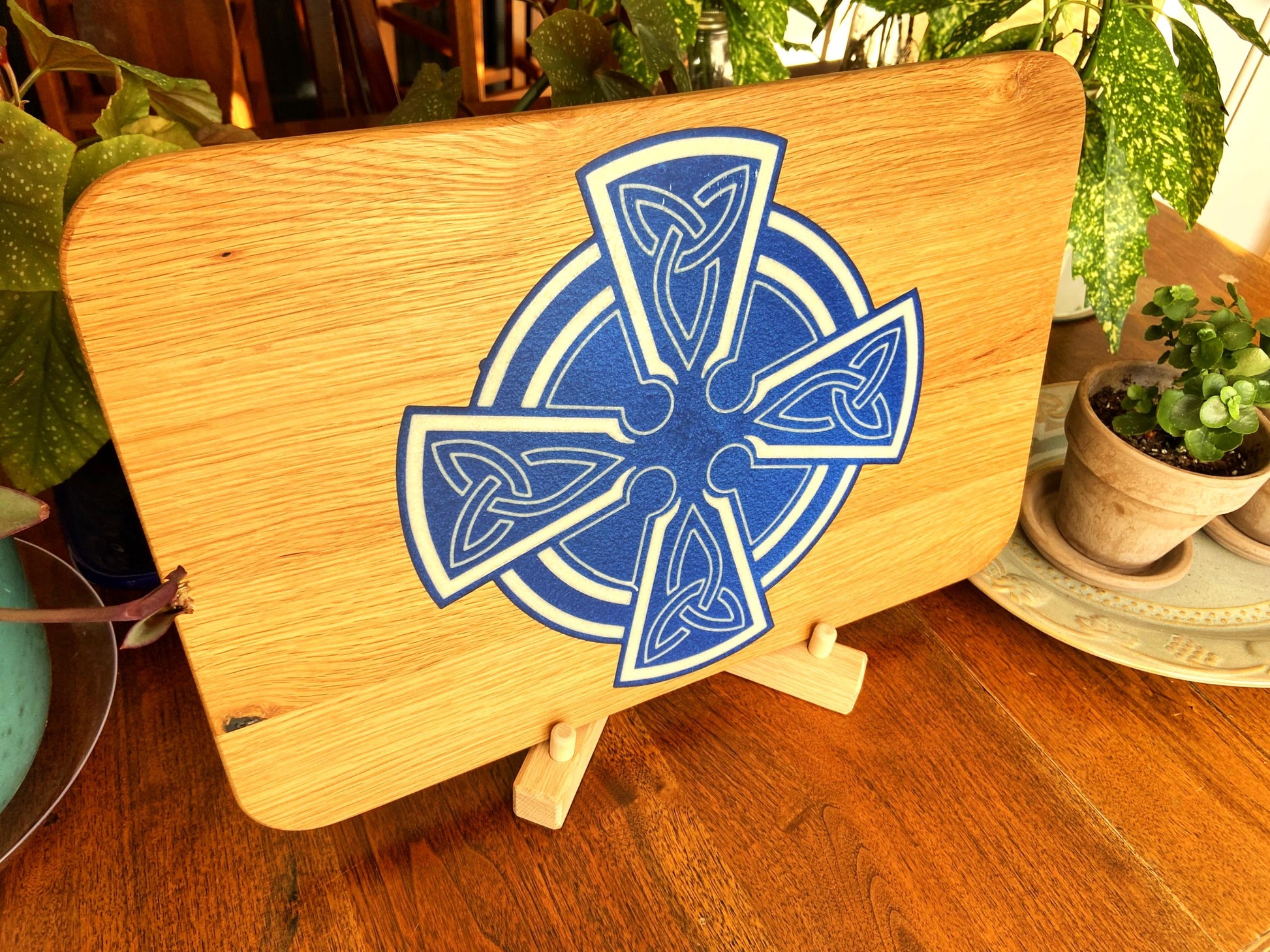 Celtic Cross Charcuterie Board - Handmade in White Oak - Tampa Home & Garden Store