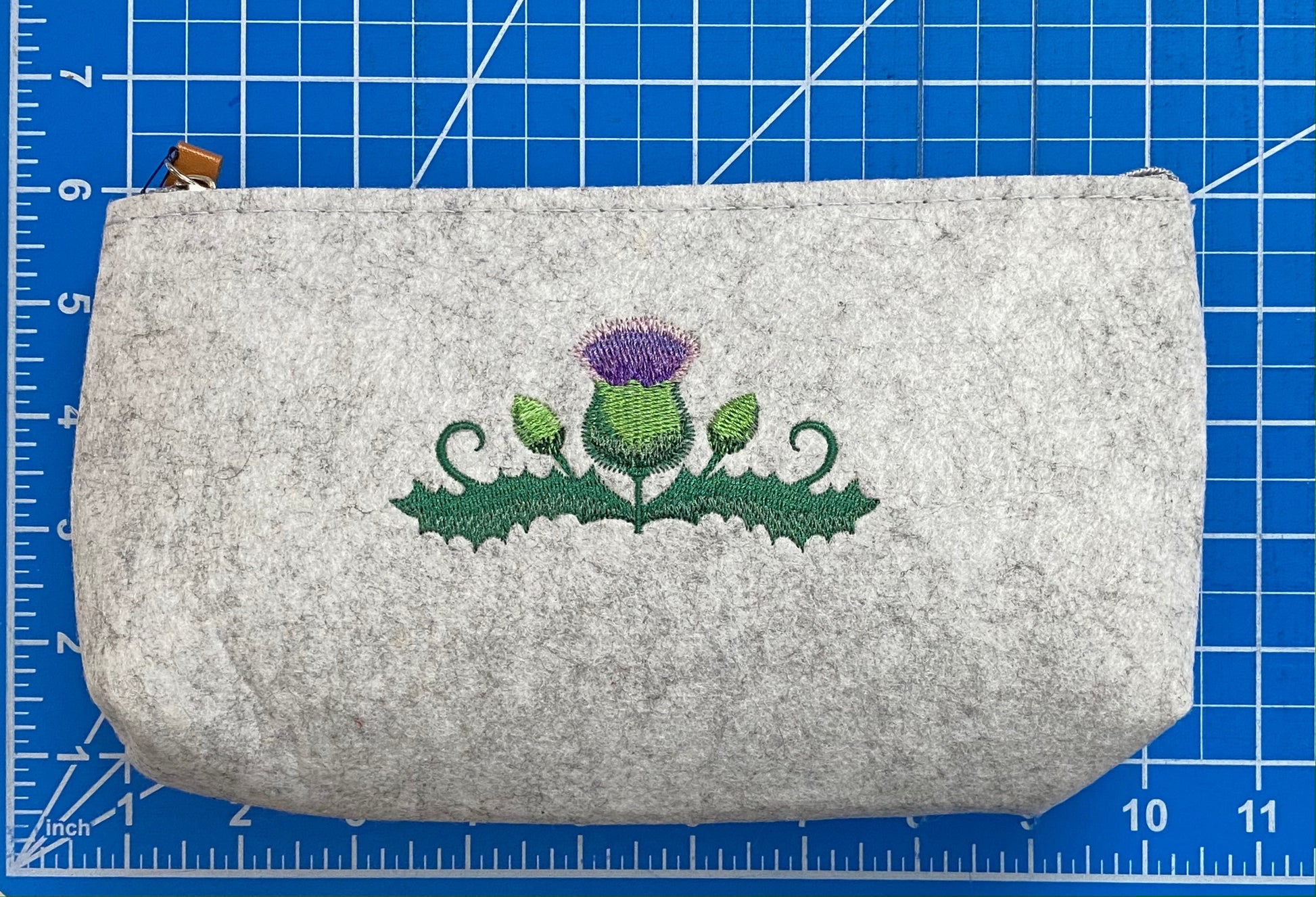 Celtic Knot Heart Embroidered Felt Zipper Pouch - Tampa Home & Garden Store