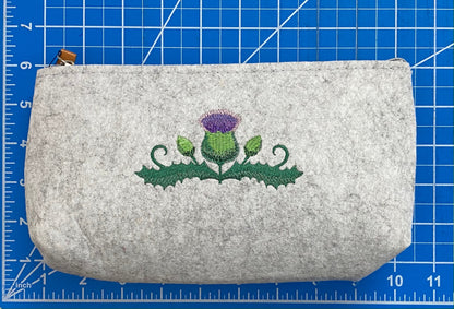 Celtic Knot Heart Embroidered Felt Zipper Pouch - Tampa Home & Garden Store
