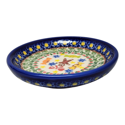 Ceramic Snack Plate - Gingerbread Celebration Pattern - Tampa Home & Garden Store