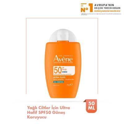 Avène Ultra Fluid Oil Control SPF50 Sunscreen orange bottle oil-free lightweight on Tampa Home & Garden Store