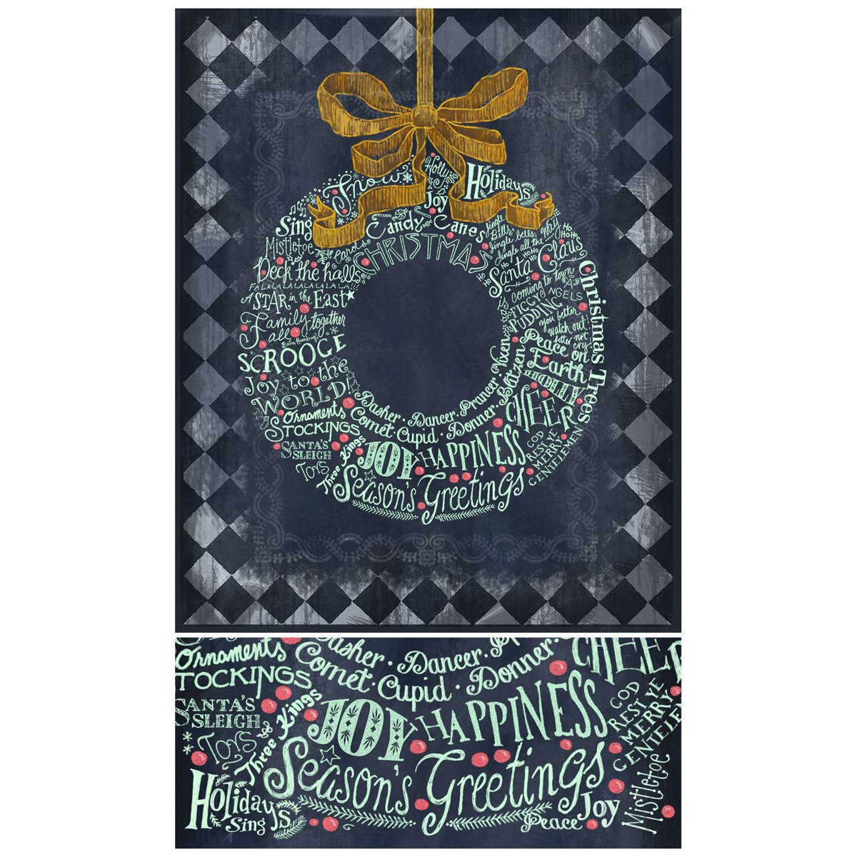Chalk Talk Holiday Wreath - Tampa Home & Garden Store
