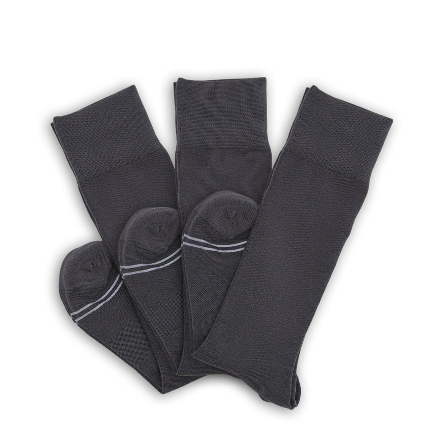 DeadSoxy Asher Charcoal Dress Socks 3-pack, boardroom dress socks on Tampa Home & Garden Store