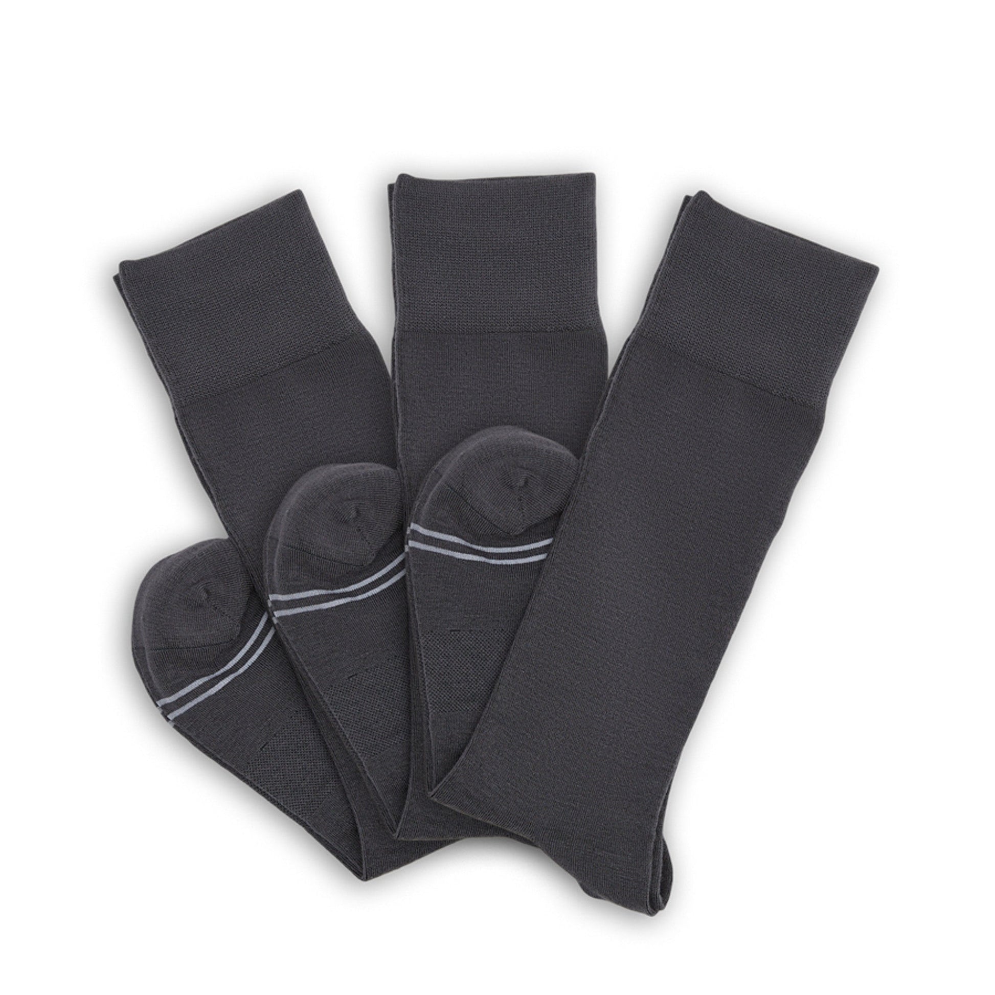 DeadSoxy Asher Charcoal Dress Socks 3-pack, boardroom dress socks on Tampa Home & Garden Store