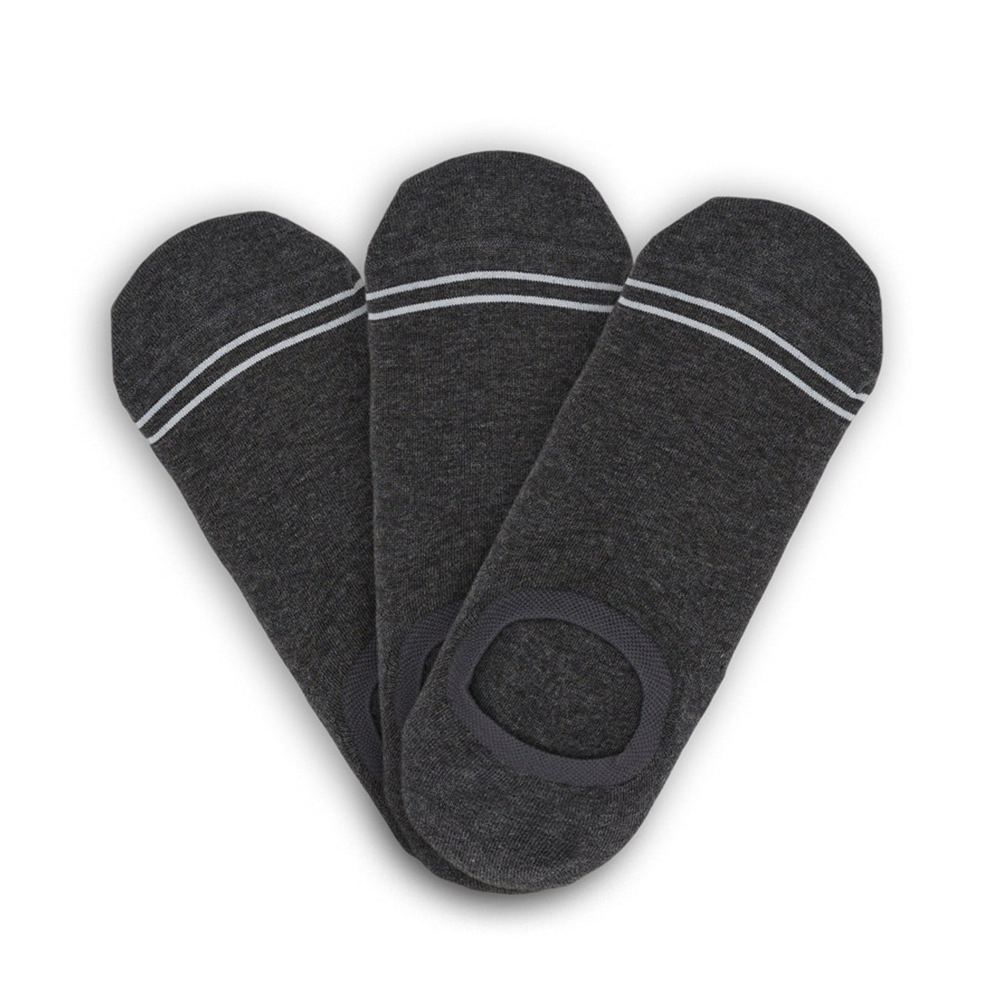 No Show Socks DeadSoxy charcoal cotton 3 pack for men on Tampa Home & Garden Store