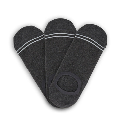 No Show Socks DeadSoxy charcoal cotton 3 pack for men on Tampa Home & Garden Store