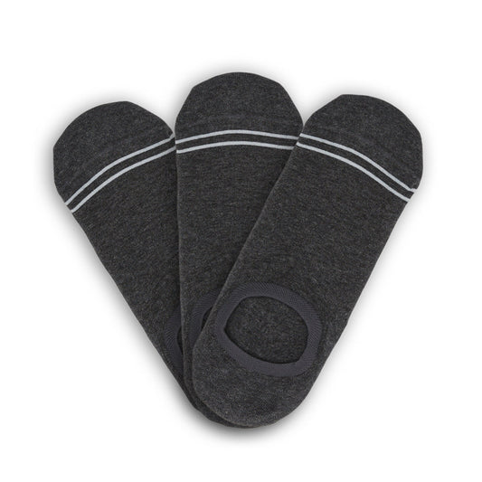 No Show Socks DeadSoxy charcoal cotton 3 pack for men on Tampa Home & Garden Store