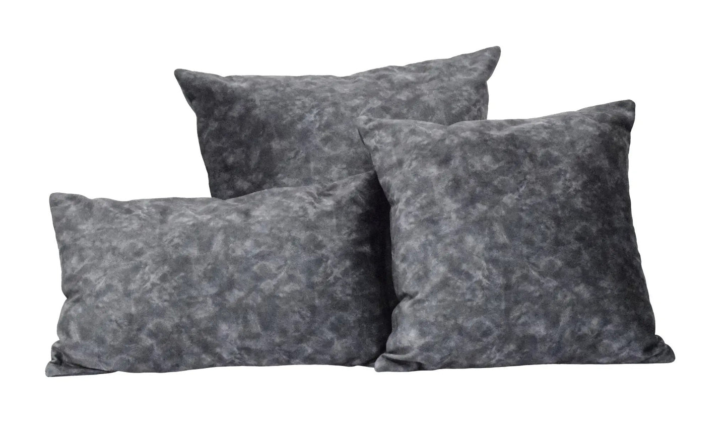 Charcoal Square and Lumbar Luxury Velvet Pillow | TRDPL03 - Tampa Home & Garden Store