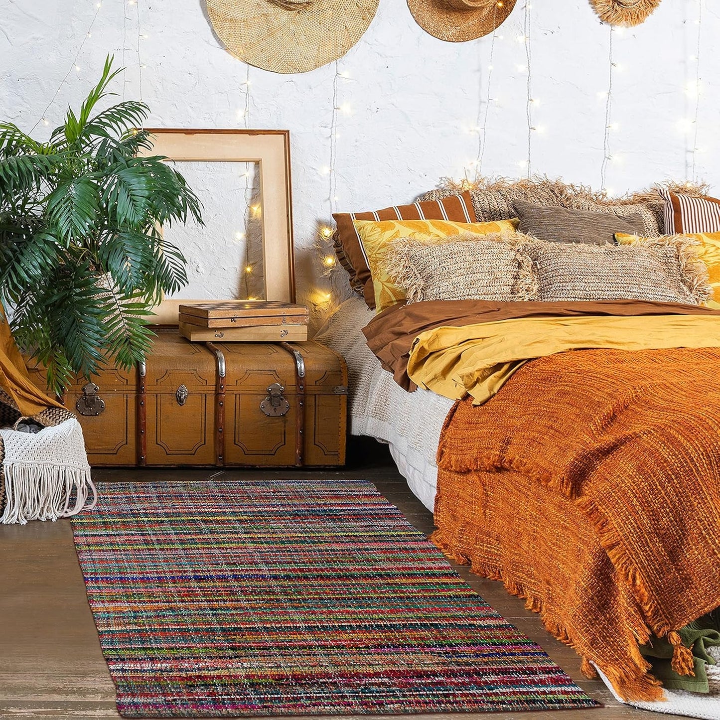 Chardin Home Recycled Cotton Rag Rug — Vibrant, Unique & Durable - Tampa Home & Garden Store