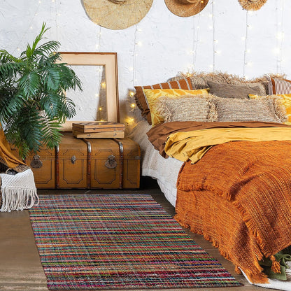Chardin Home Recycled Cotton Rag Rug — Vibrant, Unique & Durable - Tampa Home & Garden Store