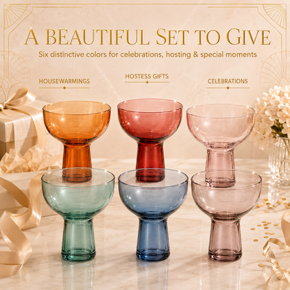 Tonal Margarita Cocktail Glassware Set of Six