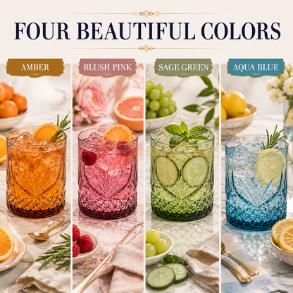 Onix Acrylic Lowball Glassware Set of Four