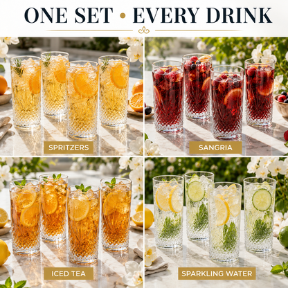 Onix Acrylic Highball Glasses Set Of Four