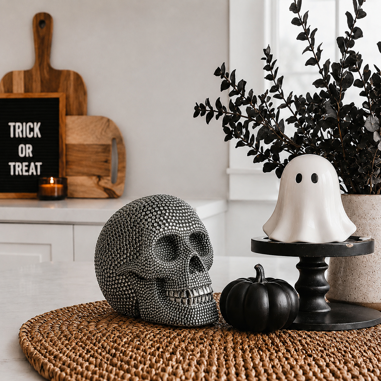 Resin Skull Gold