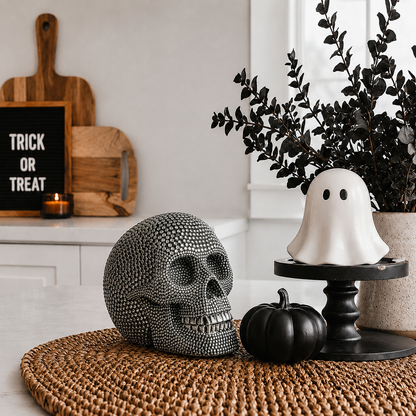 Resin Skull Gold
