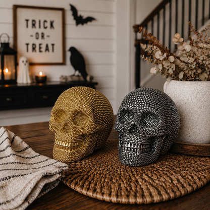 Resin Skull Gold