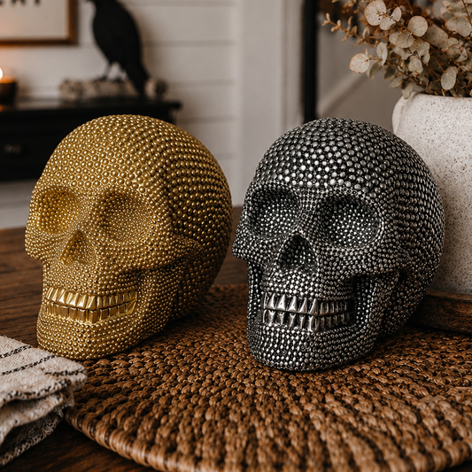 Resin Skull Gold