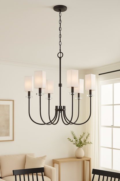 Monroe 9 Light Bronze Chandelier For Home