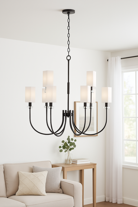Monroe 9 Light Bronze Chandelier For Home