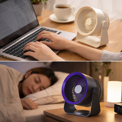 Portable Fan | Battery Operated Personal Fan with 4000mAh Rechargeable Battery | Lightweight Design for Indoor and Outdoor Cooling
