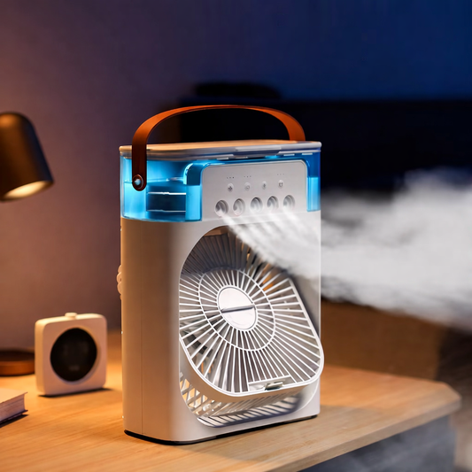 Compact Air Cooler | 3-in-1 Evaporative Cooler Fan with Adjustable Speeds | USB Powered for Personal Comfort - Tampa Home & Garden Store
