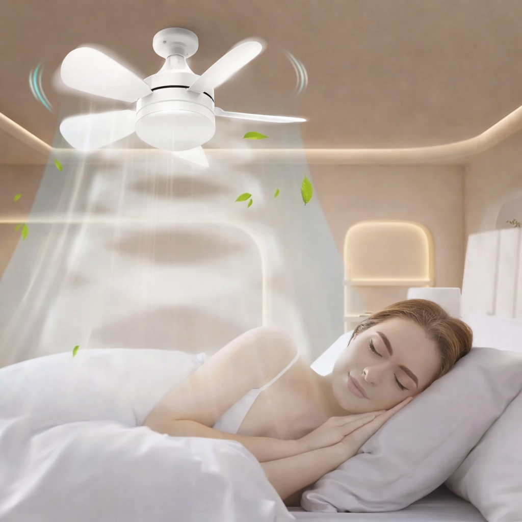 Ceiling Fan Light | Flush Mount Ceiling Fan with Remote Control & Dimmable Brightness | Versatile Lighting for Comfort