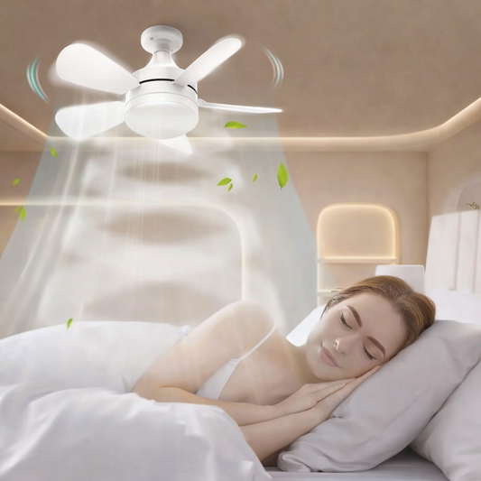 Ceiling Fan Light | Flush Mount Ceiling Fan with Remote Control & Dimmable Brightness | Versatile Lighting for Comfort - Tampa Home & Garden Store