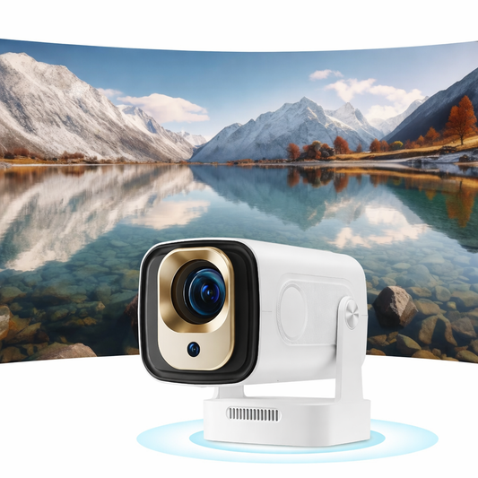 Android 11 4K Projector 1080P Auto Focus Dual WiFi BT5.4 Home Outdoor Movie - Tampa Home & Garden Store
