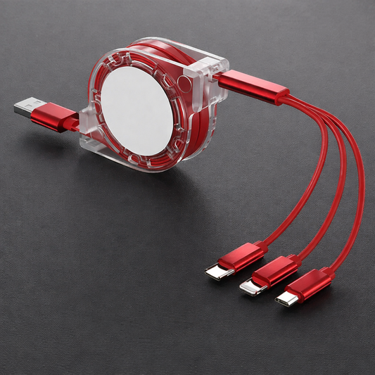 3 in 1 USB Charging Cable | Fast Charging Type C Micro USB iPhone Charger Cord - Tampa Home & Garden Store