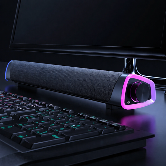 4D Computer Bluetooth Speaker Bar – Stereo Sound Subwoofer for PC, Laptop & Mac - Tampa Home & Garden Store