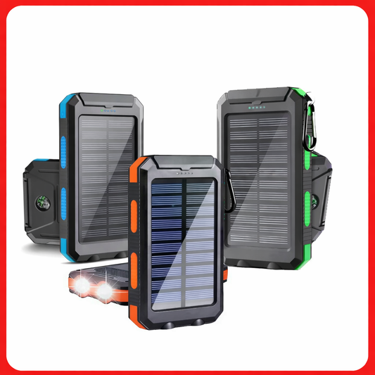 Gaiaray 30000mAh Solar Power Bank Dual USB Waterproof LED Outdoor Travel Charger - Tampa Home & Garden Store