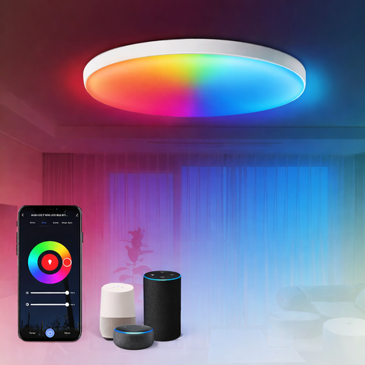 Smart WiFi RGB Ceiling Light 24W App Control Alexa Google Home Bedroom Lamp - Tampa Home & Garden Store