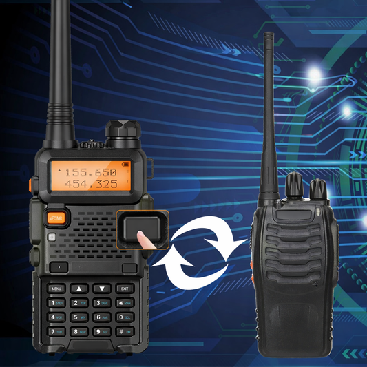 8W Multi Band Walkie Talkie Long Range Two Way Radio USB C Handheld - Tampa Home & Garden Store