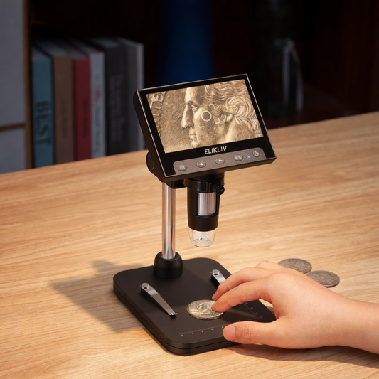 4.3 Inch LCD Digital Microscope 1000X Coin Repair Camera with LED for PC - Tampa Home & Garden Store