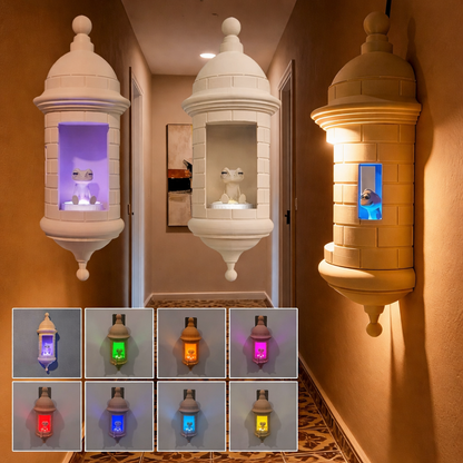 Puerto Rican Garita Coqui Lamp 16 Color USB LED Night Light Handmade Souvenir