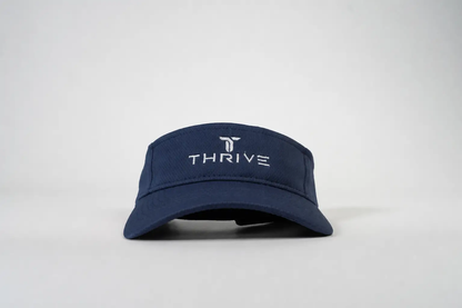 Pickleball Visor Thrive Elite Tour navy with white Thrive logo moisture-wicking fabric on Tampa Home & Garden Store
