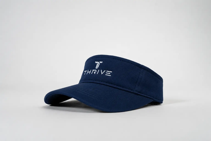 Thrive Elite Tour Visor navy moisture-wicking pickleball visor with Thrive Pickleball logo on Tampa Home & Garden Store